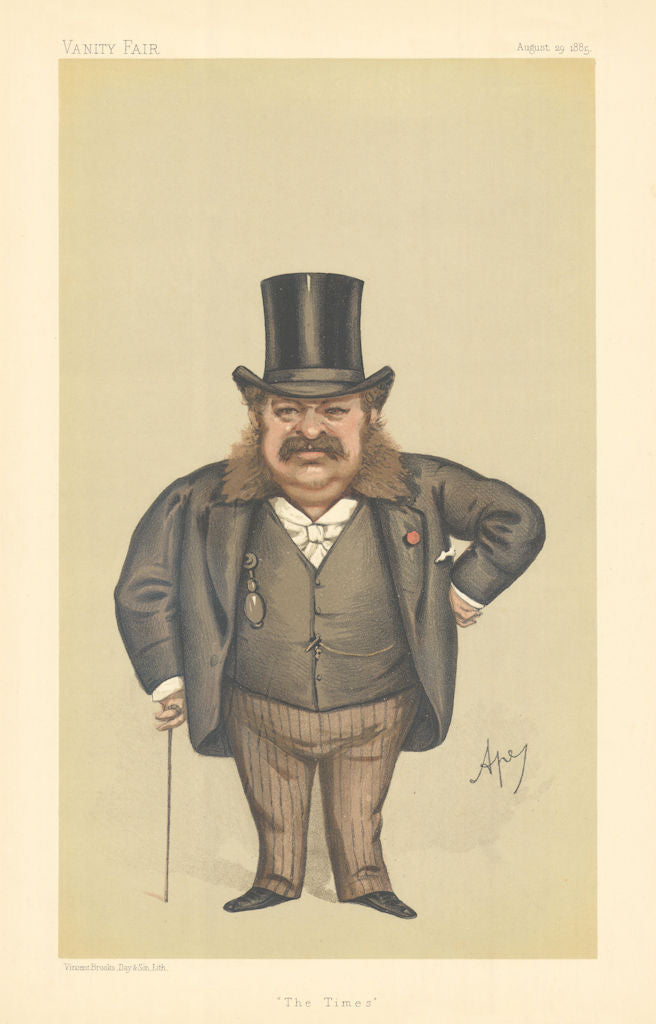 VANITY FAIR SPY CARTOON Henri or Heinrich Opper de Blowitz 'The Times' 1885